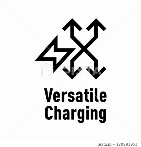 Versatile Charging vector information signのイラスト素材 [120991953] - PIXTA