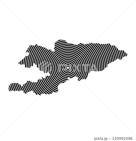 Kyrgyzstan Map Icon 120992086