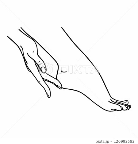 Footcare treatment product and massage 120992582