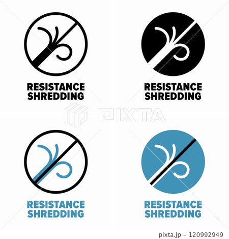 Resistance Shredding vector information signのイラスト素材 [120992949] - PIXTA