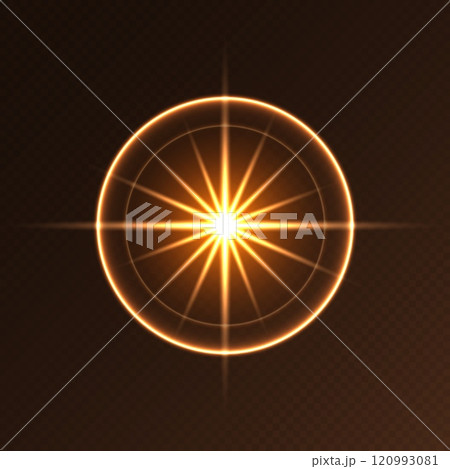 Sunlight flare, glowing shiny sparkle, lens flare effect, bright glimmering glare. Sunlight flare, glowing shiny sparkle, lens flare effect, bright glimmering glare. 120993081