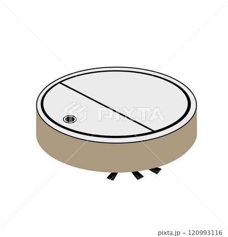 Illustration of robot vacuum mop 120993116