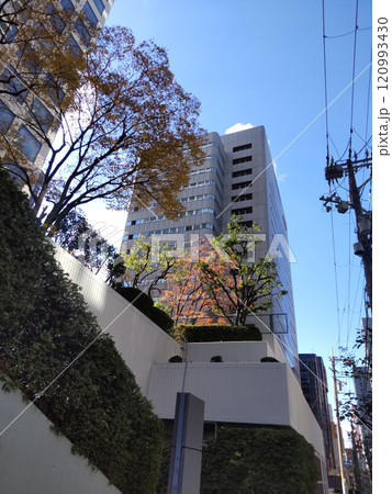 都市景観堺筋本町駅付近ビル街の風景 120993430