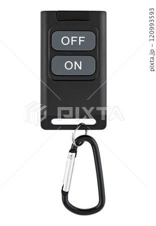 Radio remote control, Turn On Turn Off, on white background in isolation Radio remote control, Turn On Turn Off, on white background in isolation 120993593