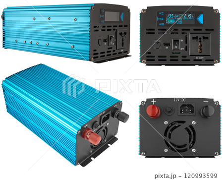 Inverter, voltage boosting device, on white background in insulation 120993599