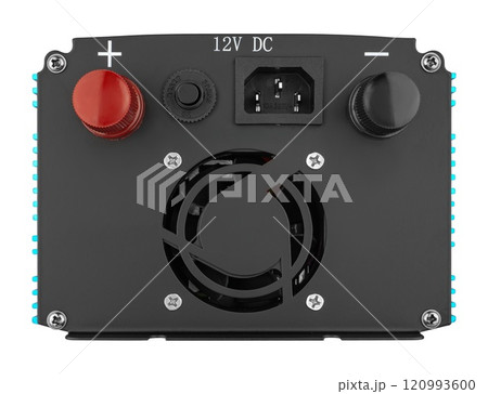 Inverter, voltage boosting device, on white background in insulation Inverter, voltage boosting device, on white background in insulation 120993600