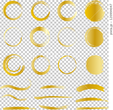 豪華な筆の装飾素材セット 豪華な筆の装飾素材セット 120994047