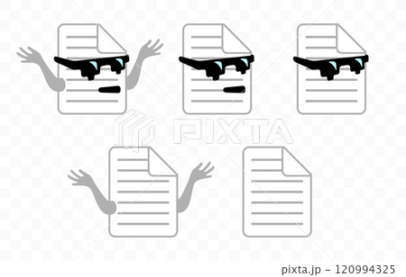 Text document, folders and file, graphic design. Data transfer, information, computer, desktop and workspace, vector design and illustration 120994325