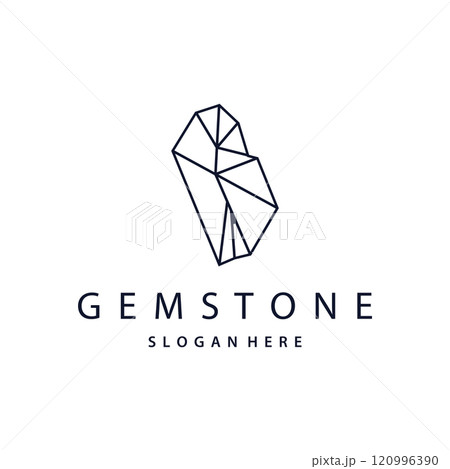 Gemstone Jewelry Logo, Design Vector Template Symbol Illustration Gemstone Jewelry Logo, Design Vector Template Symbol Illustration 120996390