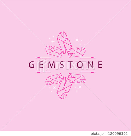 Gemstone Jewelry Logo, Design Vector Template Symbol Illustration Gemstone Jewelry Logo, Design Vector Template Symbol Illustration 120996392