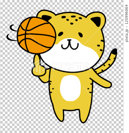 Cheetah spinning a basketball Cheetah spinning a basketball 120996864