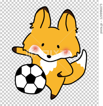 サッカーをするキツネ2 サッカーをするキツネ2 120996873