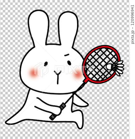 小白兔打羽毛球4 120996941