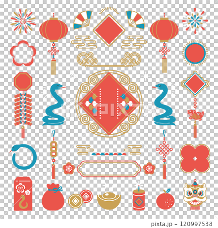 2025 Snake Year Chinese New Year Celebration Illustration 2025 Snake Year Chinese New Year Celebration Illustration 120997538