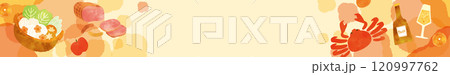 お歳暮グルメのテンプレート背景 120997762