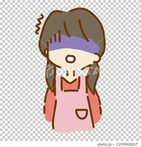 A pale, cute and relaxed female nursery teacher A pale, cute and relaxed female nursery teacher 120998087