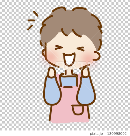 寬鬆可愛，幸福牽手的男保育員 120998092