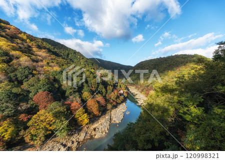 Katsura River View from Arashiyama Park 120998321