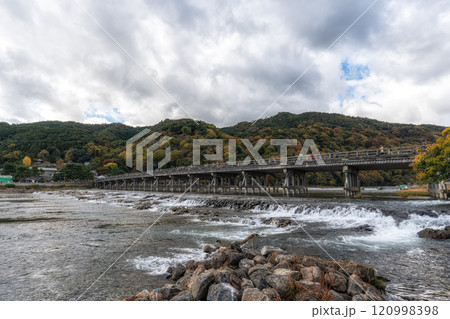 Togetsukyo Bridge over Katsura River 120998398