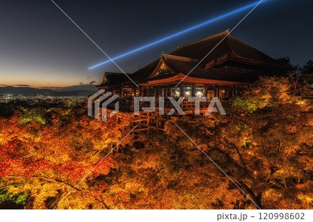 Kiyomizudera at Night Autumn Season 120998602
