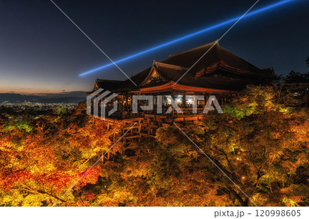 Kiyomizudera at Night Autumn Season 120998605