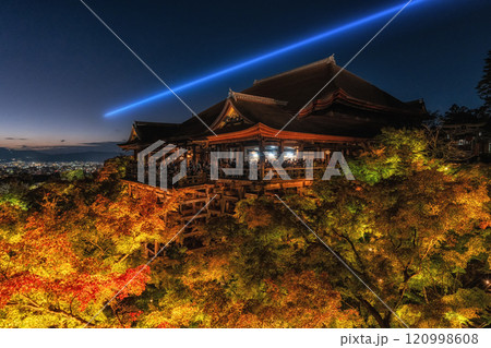 Kiyomizudera at Night Autumn Season 120998608