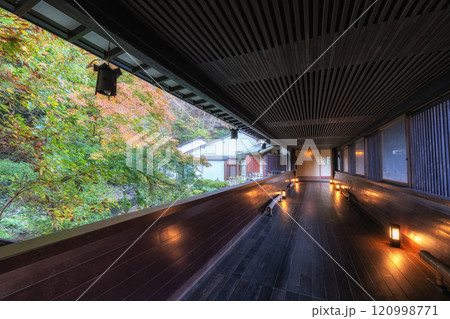Yoshina River Autumn Scenery 120998771