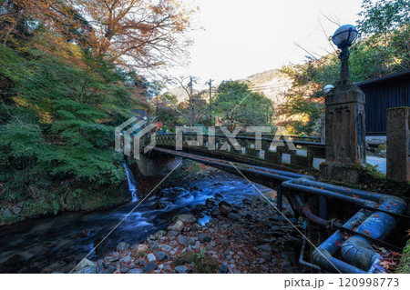 Stone Bridge over Yoshina River Stone Bridge over Yoshina River 120998773