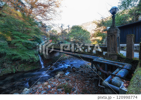 Stone Bridge over Yoshina River Stone Bridge over Yoshina River 120998774