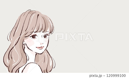 女性・女の子のイラスト素材 女性・女の子のイラスト素材 120999100