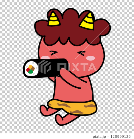 吃 ehomaki 的紅色食人魔 120999126