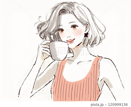 女性・女の子のイラスト素材　 120999136