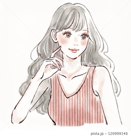 女性・女の子のイラスト素材 女性・女の子のイラスト素材 120999148