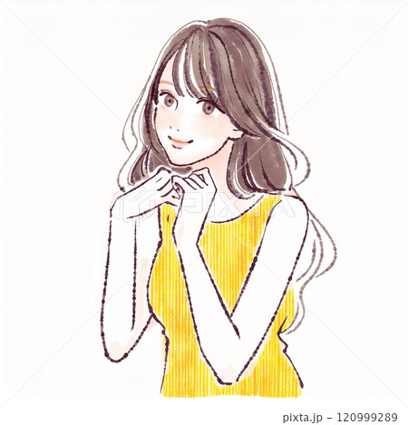 女性・女の子のイラスト素材　 120999289
