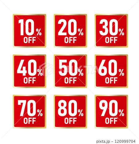 割引　セール 　値引ラベル ％OFF 120999704