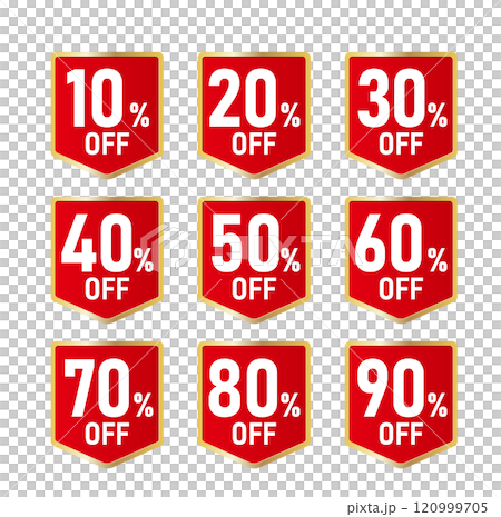折扣銷售折扣標籤 %OFF 120999705