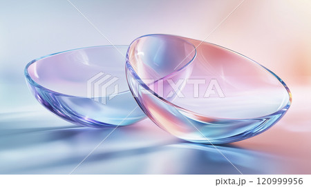 Minimalist Glass Bowls in Soft Pastel Colors Minimalist Glass Bowls in Soft Pastel Colors 120999956