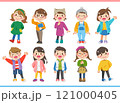 いろんなタイプの子供たち 121000405