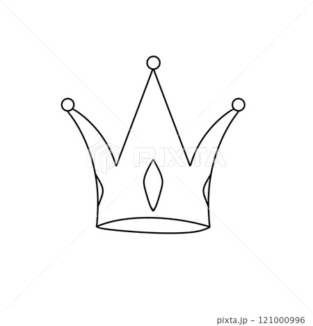 A crown with a white base and a black top A crown with a white base and a black top 121000996