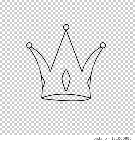 A crown with a white base and a black top A crown with a white base and a black top 121000996