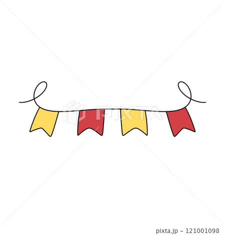 A red, yellow, and orange banner with a white background A red, yellow, and orange banner with a white background 121001098