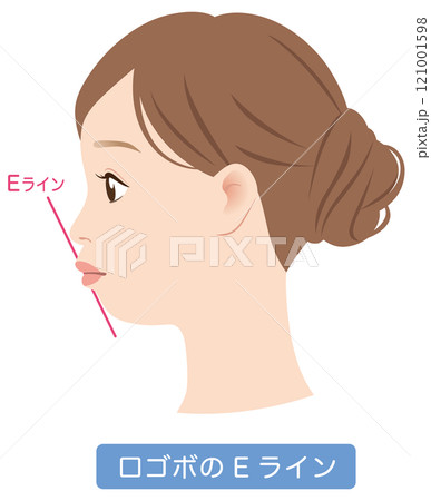 口ゴボのEライン　横顔 121001598