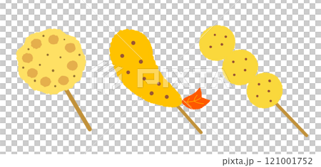 Fried skewers illustration Fried skewers illustration 121001752