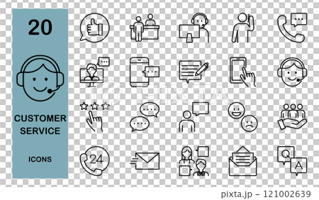 關於客戶服務和客戶中心的線路圖示集 121002639
