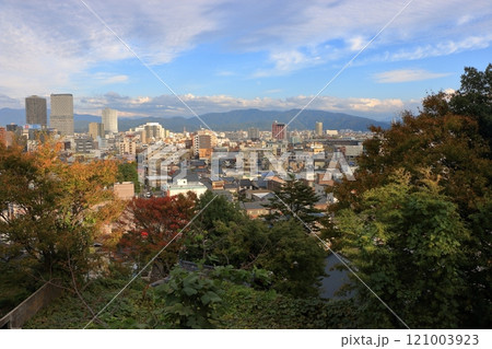 Aerial view of Fukui City from Mt. Asuwa in Fukui Prefecture 121003923
