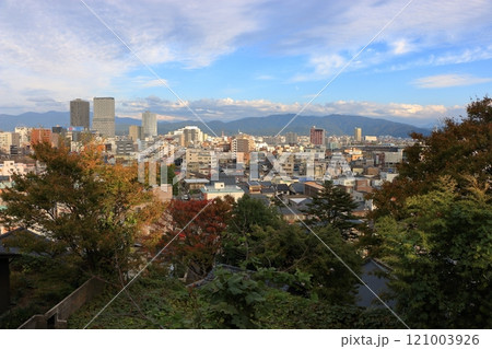 Aerial view of Fukui City from Mt. Asuwa in Fukui Prefecture 121003926