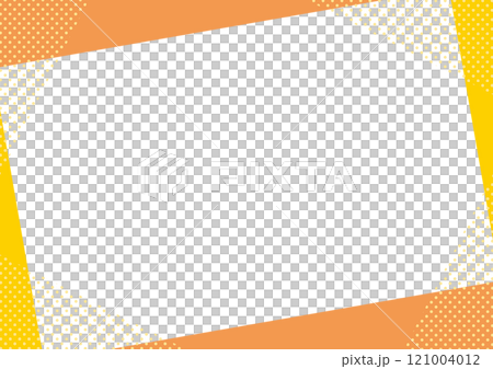 幾何框架簡單的橙色點 幾何框架簡單的橙色點 121004012