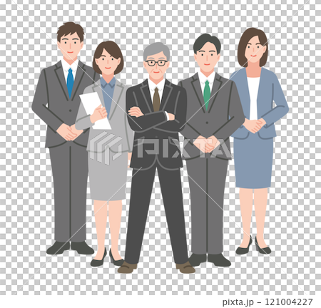 商人聚會的插圖 121004227