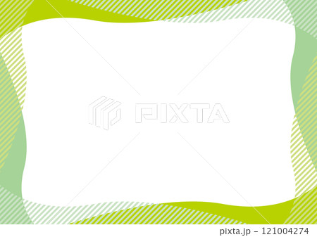 抽象的 黄緑 フレーム 波 ウェーブ	 抽象的 黄緑 フレーム 波 ウェーブ	 121004274