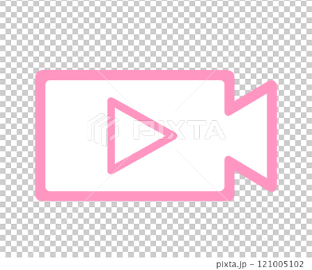A simple pink video camera 121005102